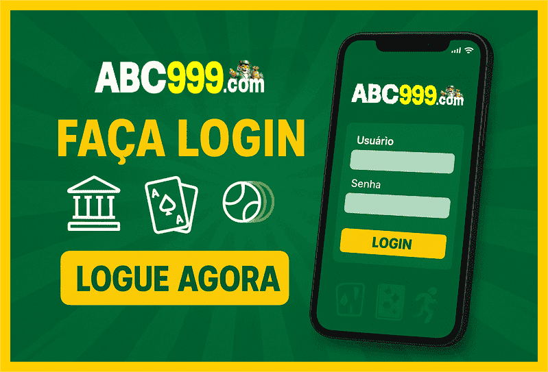 Imagem destacando login seguro na ABC999 para novos usuários
